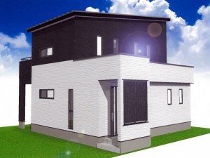 熊本市南区出仲間1丁目　新築一戸建て　1号地モデルハウスイメージパース